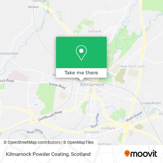 Kilmarnock Powder Coating map