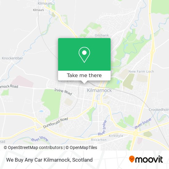 We Buy Any Car Kilmarnock map
