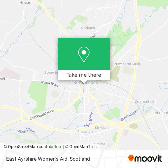 East Ayrshire Women's Aid map