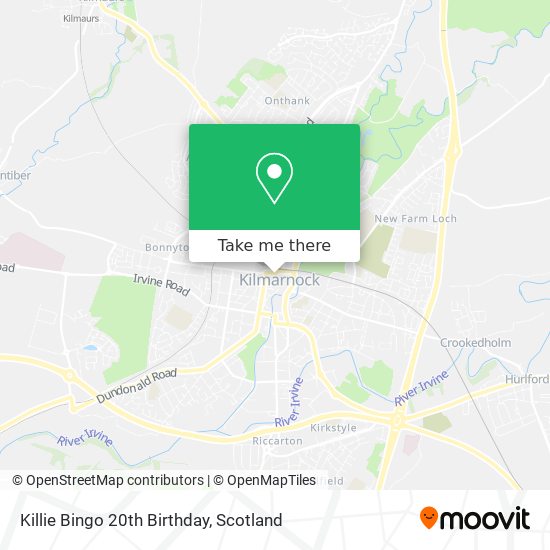 Killie Bingo 20th Birthday map