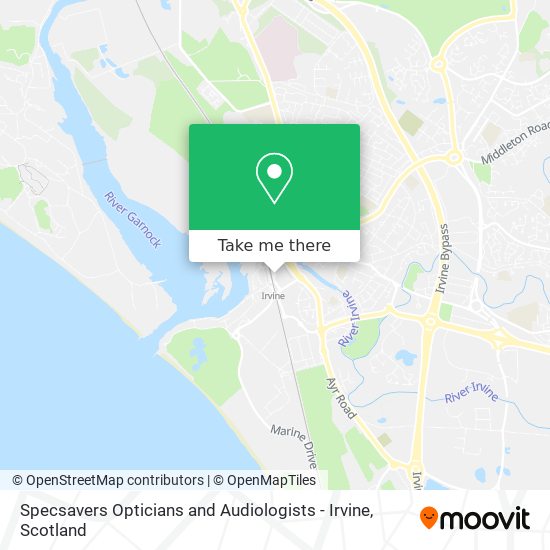 Specsavers Opticians and Audiologists - Irvine map
