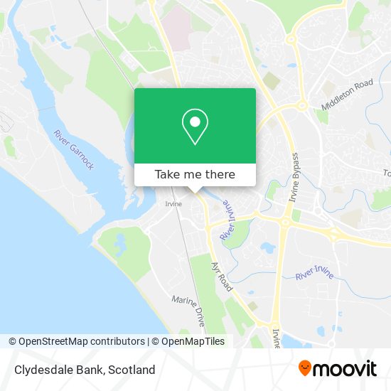 Clydesdale Bank map