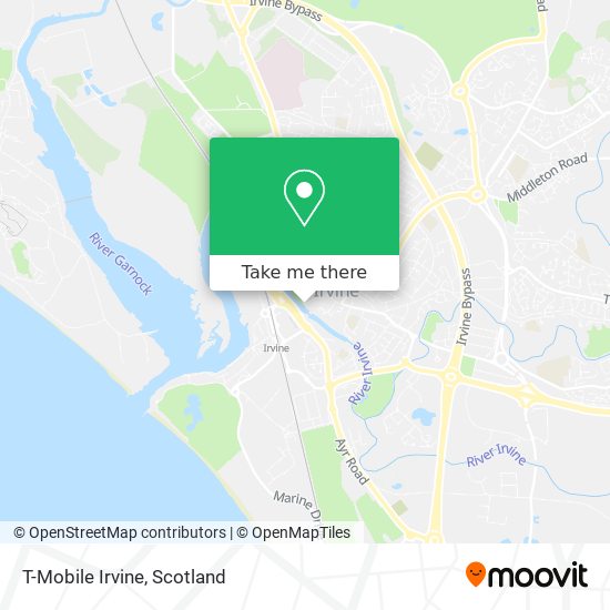T-Mobile Irvine map