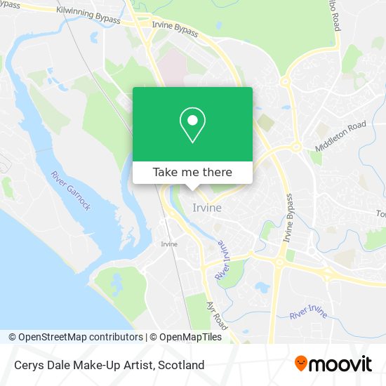 Cerys Dale Make-Up Artist map