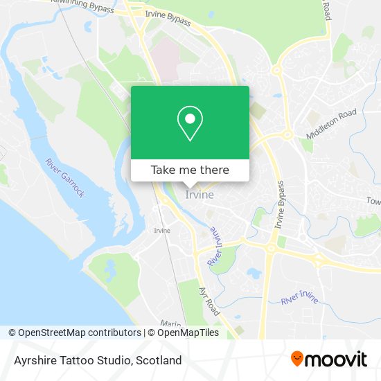 Ayrshire Tattoo Studio map
