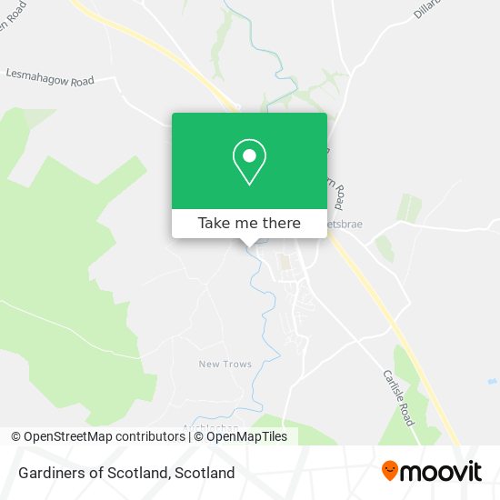 Gardiners of Scotland map