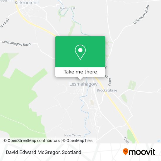 David Edward McGregor map