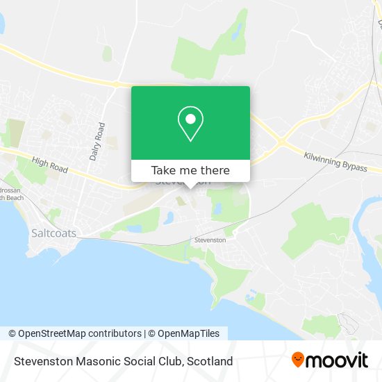 Stevenston Masonic Social Club map