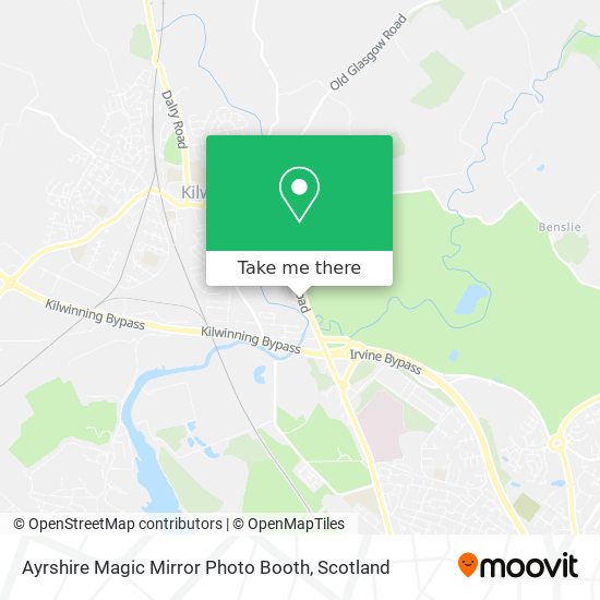 Ayrshire Magic Mirror Photo Booth map