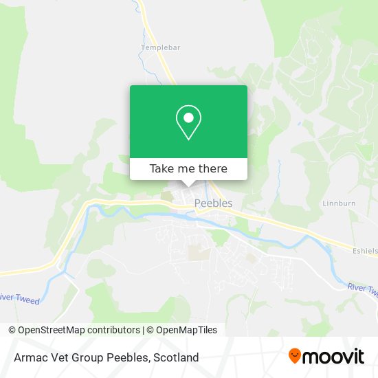 Armac Vet Group Peebles map