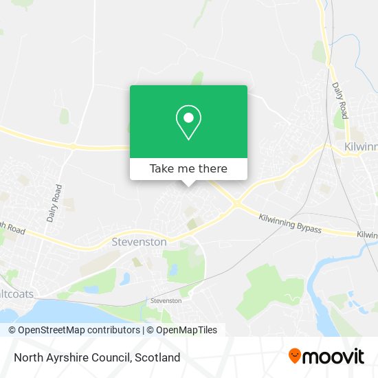 North Ayrshire Council map
