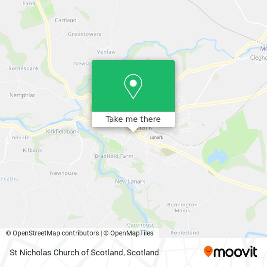 St Nicholas Church of Scotland map