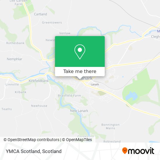 YMCA Scotland map