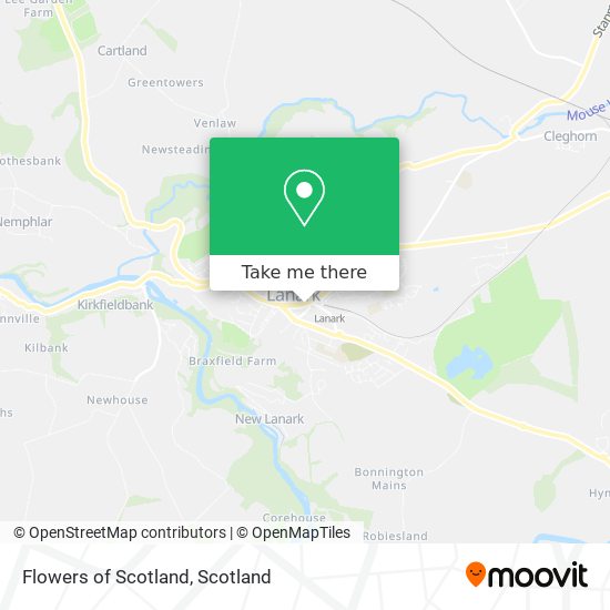 Flowers of Scotland map