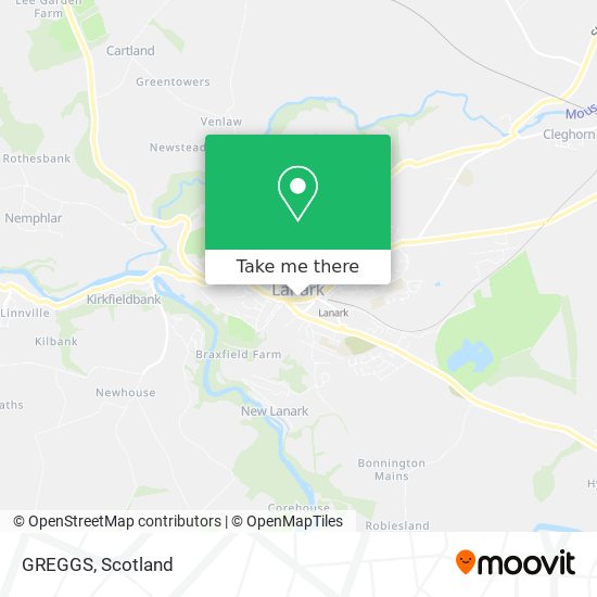 GREGGS map