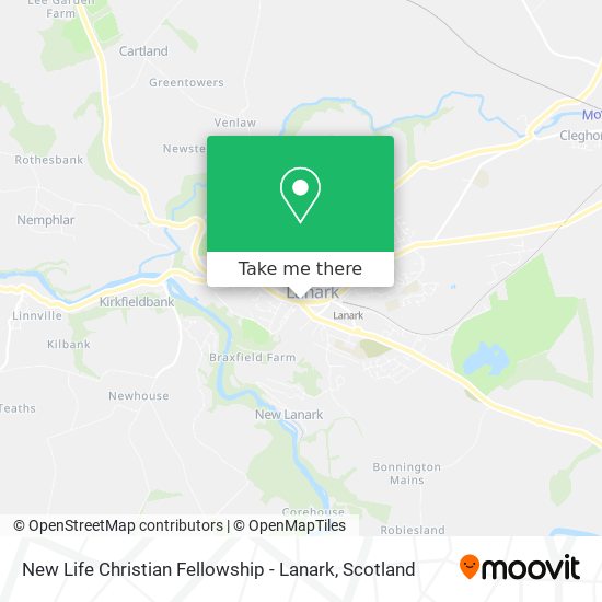 New Life Christian Fellowship - Lanark map