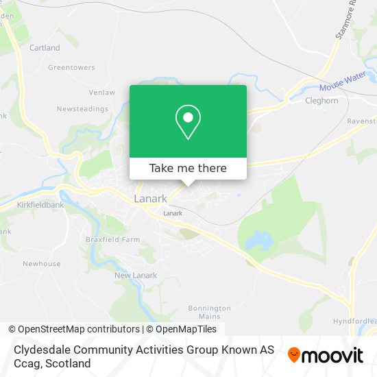 Clydesdale Community Activities Group Known AS Ccag map