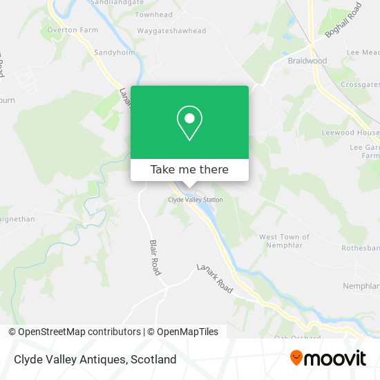 Clyde Valley Antiques map