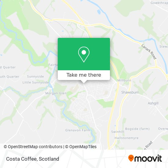 Costa Coffee map