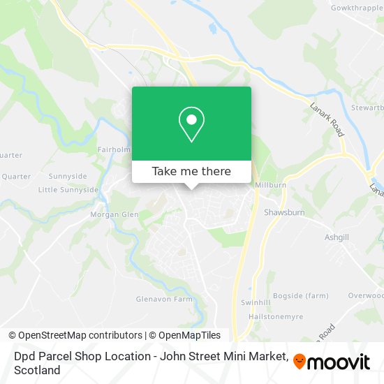 Dpd Parcel Shop Location - John Street Mini Market map