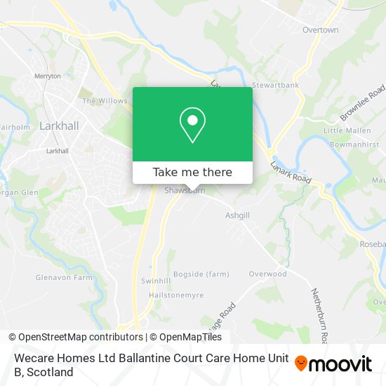 Wecare Homes Ltd Ballantine Court Care Home Unit B map