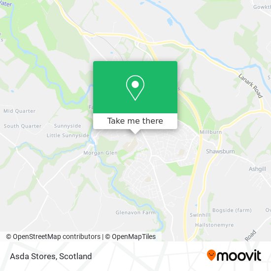 Asda Stores map