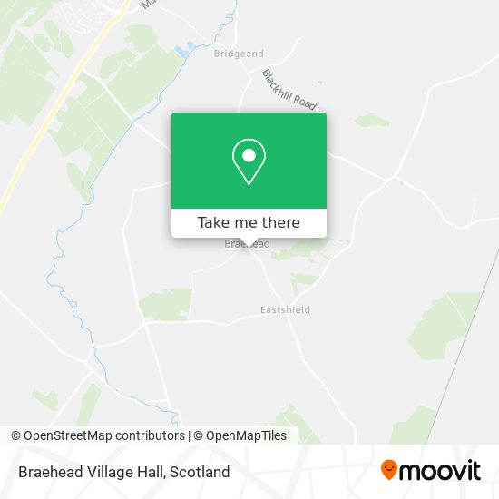 Braehead Village Hall map