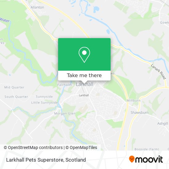 Larkhall Pets Superstore map