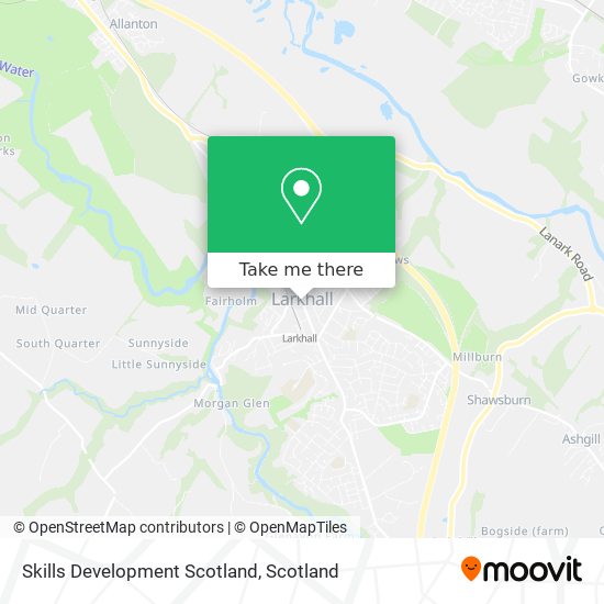 Skills Development Scotland map