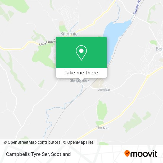 Campbells Tyre Ser map