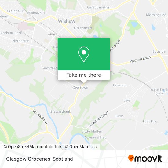 Glasgow Groceries map