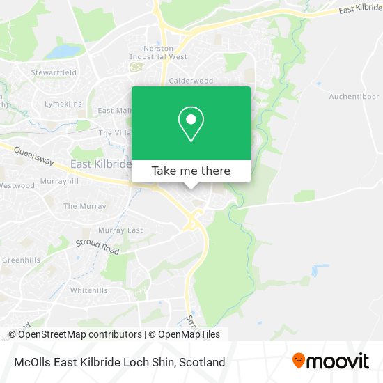 McOlls East Kilbride Loch Shin map