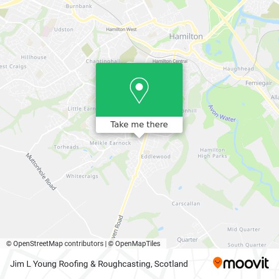 Jim L Young Roofing & Roughcasting map