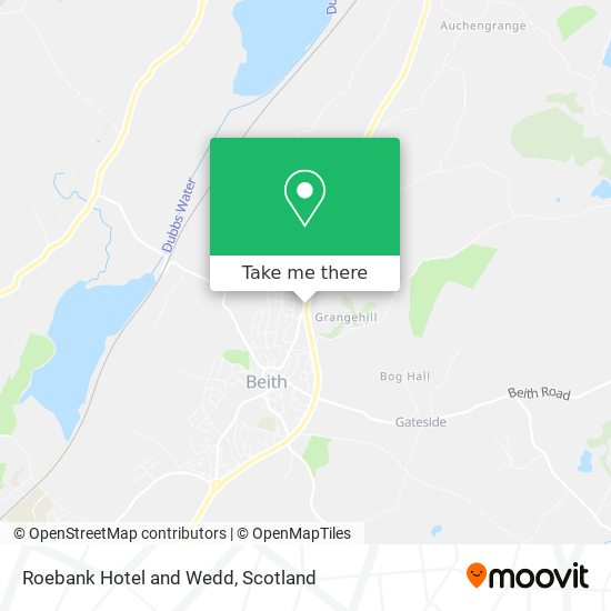 Roebank Hotel and Wedd map