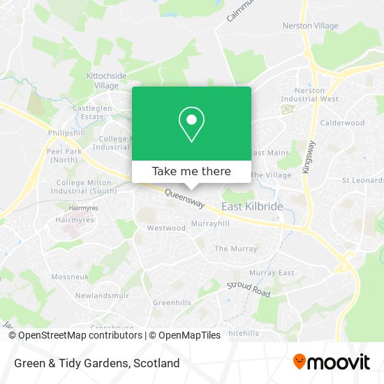 Green & Tidy Gardens map