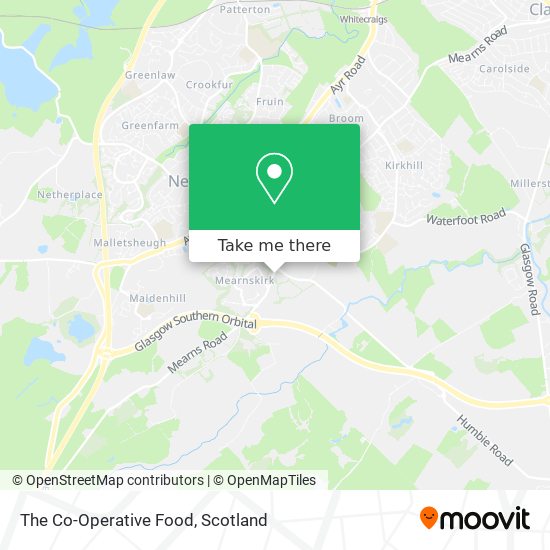 The Co-Operative Food map