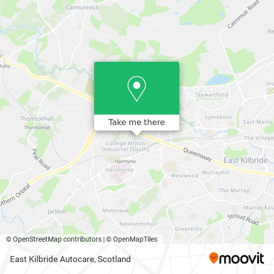 East Kilbride Autocare map
