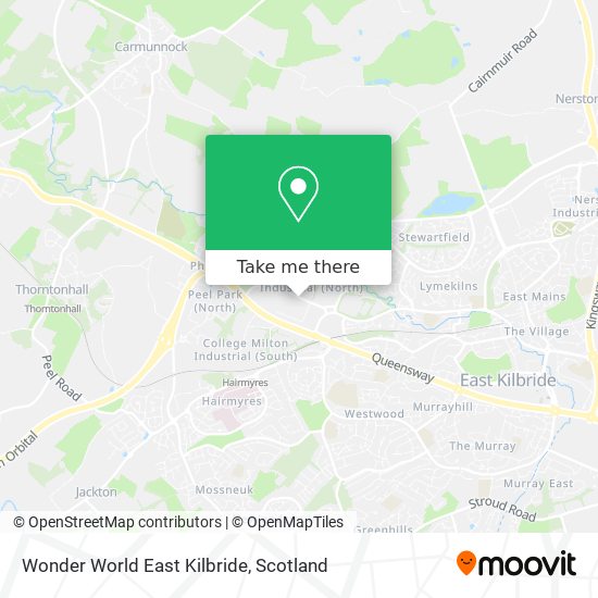 Wonder World East Kilbride map