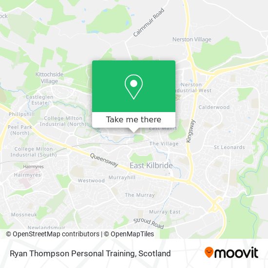 Ryan Thompson Personal Training map