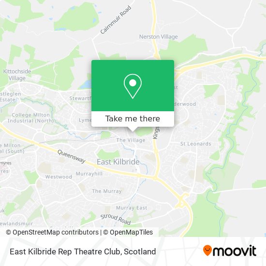 East Kilbride Rep Theatre Club map