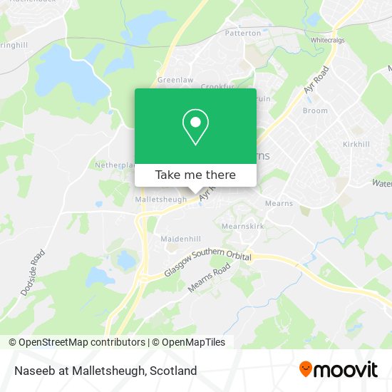 Naseeb at Malletsheugh map