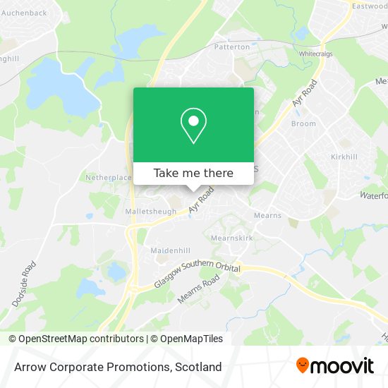 Arrow Corporate Promotions map