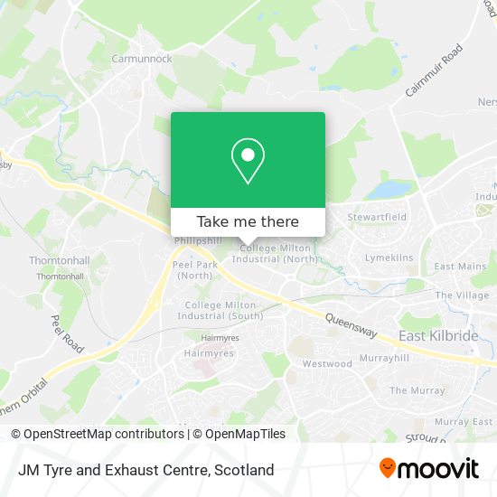 JM Tyre and Exhaust Centre map