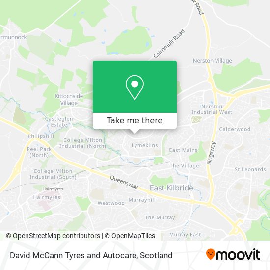 David McCann Tyres and Autocare map