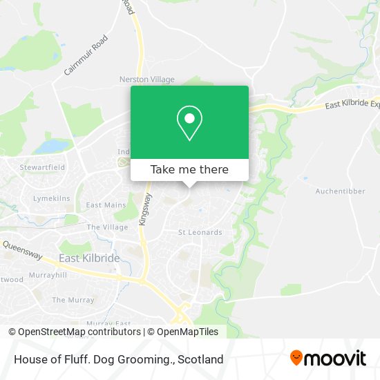 House of Fluff. Dog Grooming. map