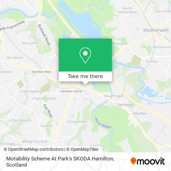 Motability Scheme At Park's SKODA Hamilton map