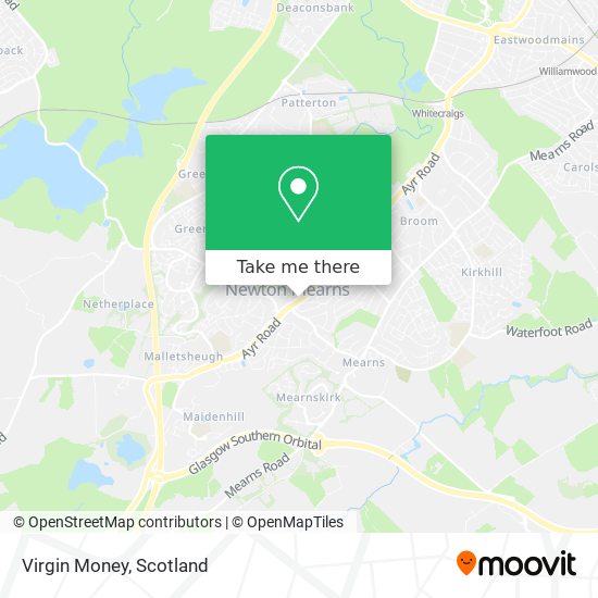 Virgin Money map