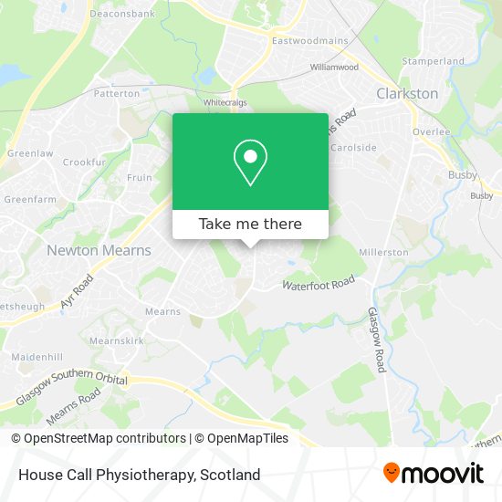 House Call Physiotherapy map