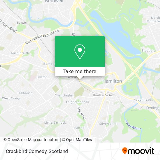 Crackbird Comedy map