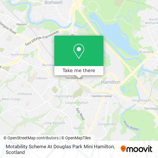 Motability Scheme At Douglas Park Mini Hamilton map